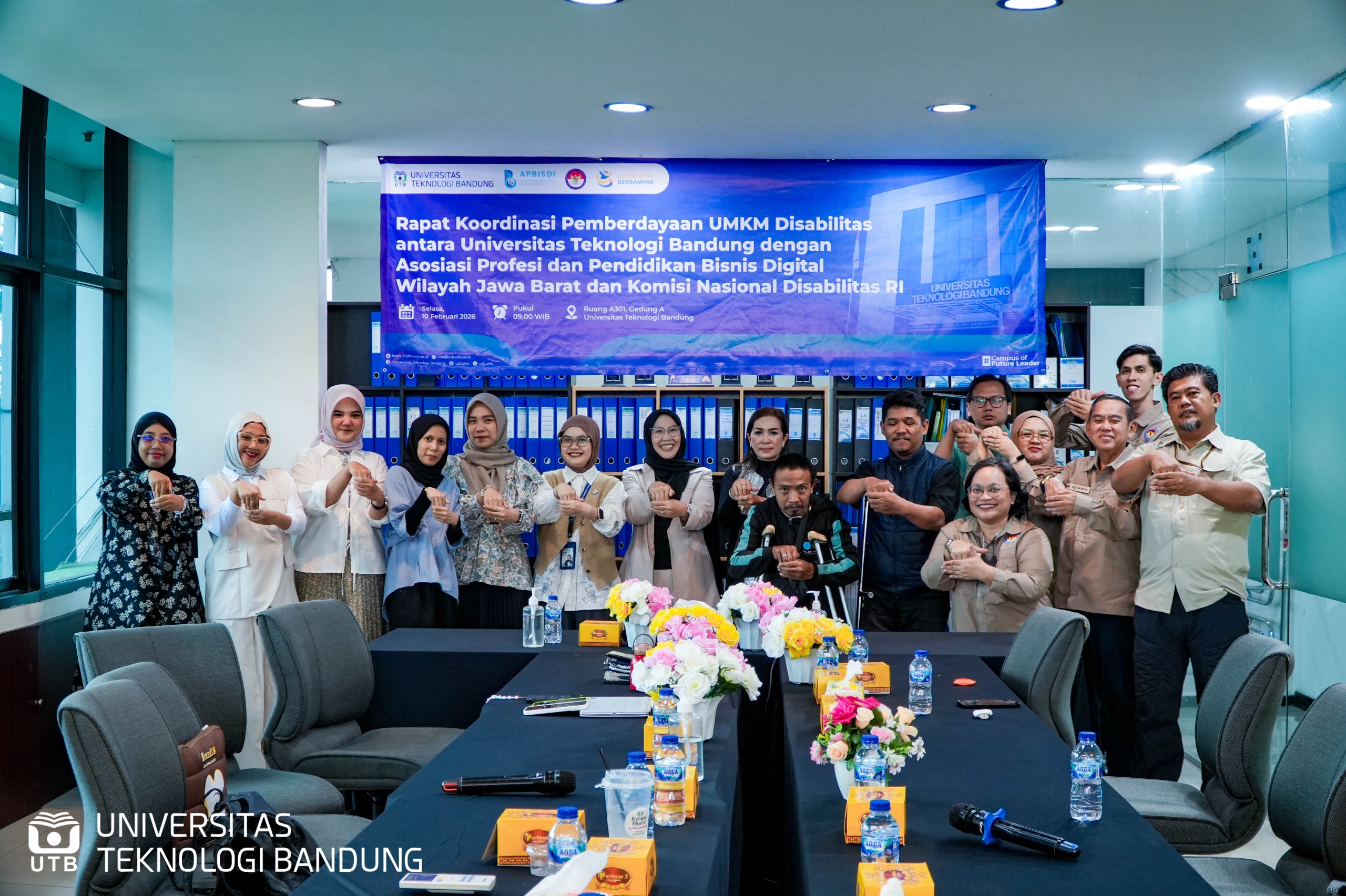 YAYASAN DHI MENGHADIRI RAKOR PENDAMPINGAN UMKM DISABILITAS ANTARA APBISDI, UTB & KND