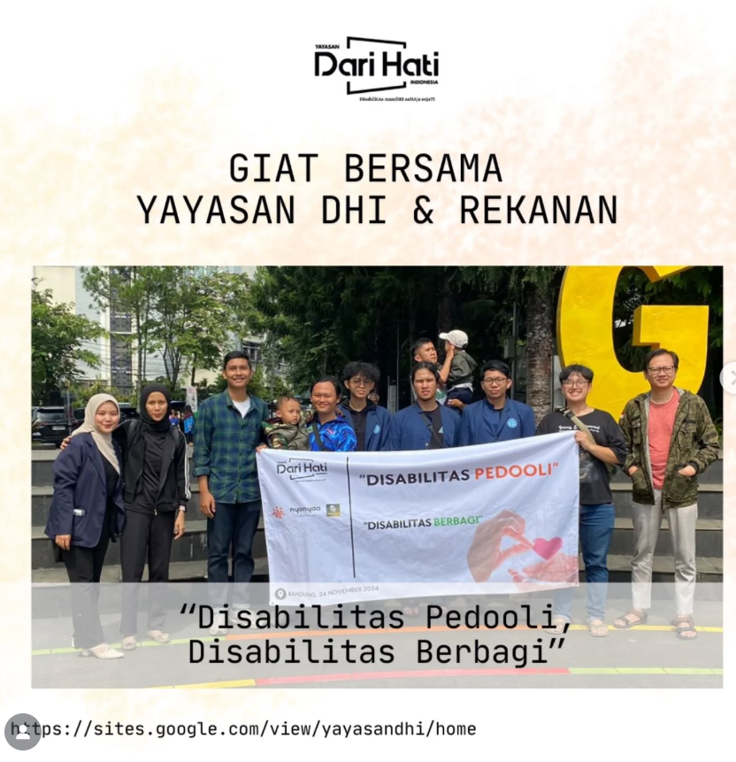 GIAT BERBAGI YAYASAN DHI BERSAMA PEDOOLI DI DAGO
